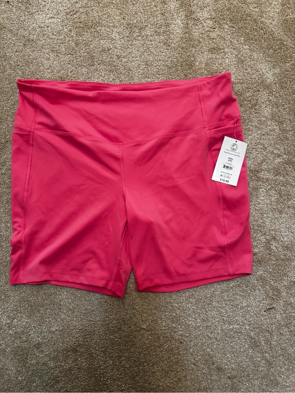 Women’s High-Waist Active Shorts in Pink
